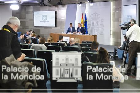 2/03/2018. Consejo de Ministros: Méndez de Vigo y Catalá. El ministro de Educación, Cultura y Deporte y portavoz del Gobierno, Íñigo Méndez ...