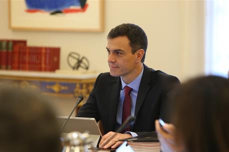 6/07/2018. Gobierno de Pedro Sánchez. El presidente del Gobierno, Pedro Sánchez, preside la reunión del Consejo de Ministras y Ministros en ...