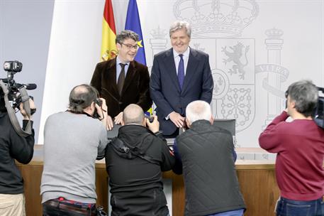 16/02/2018. Consejo de Ministros: Méndez de Vigo y Nadal. El ministro de Educación, Cultura y Deporte y portavoz del Gobierno, Íñigo Méndez ...