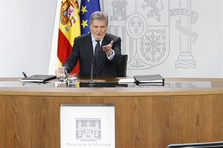16/03/2018. Consejo de Ministros: Méndez de Vigo. El ministro de Educación, Cultura y Deporte y portavoz del Gobierno, Íñigo Méndez de Vigo,...