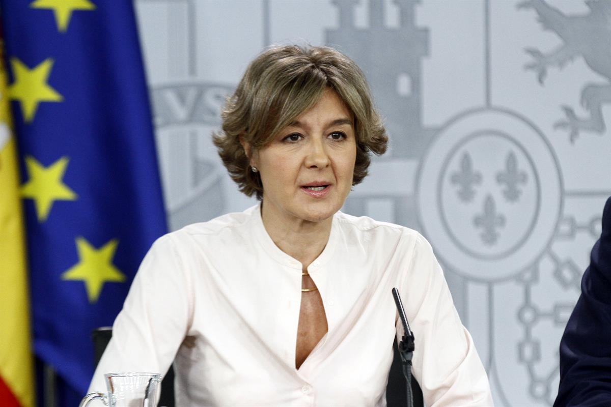 18/05/2018. Consejo de Ministros: Méndez de Vigo y García Tejerina. La ministra de Agricultura y Pesca, Alimentación y Medio Ambiente, Isabe...