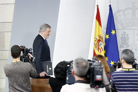 23/02/2018. Consejo de Ministros: Méndez de Vigo. El ministro de Educación, Cultura y Deporte y portavoz del Gobierno, Íñigo Méndez de Vigo,...