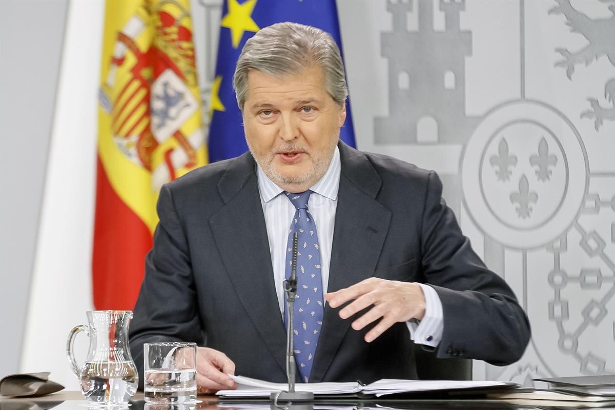 23/02/2018. Consejo de Ministros: Méndez de Vigo. El ministro de Educación, Cultura y Deporte y portavoz del Gobierno, Íñigo Méndez de Vigo,...