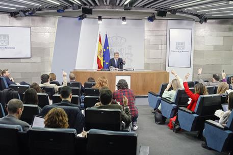 23/02/2018. Consejo de Ministros: Méndez de Vigo. El ministro de Educación, Cultura y Deporte y portavoz del Gobierno, Íñigo Méndez de Vigo,...