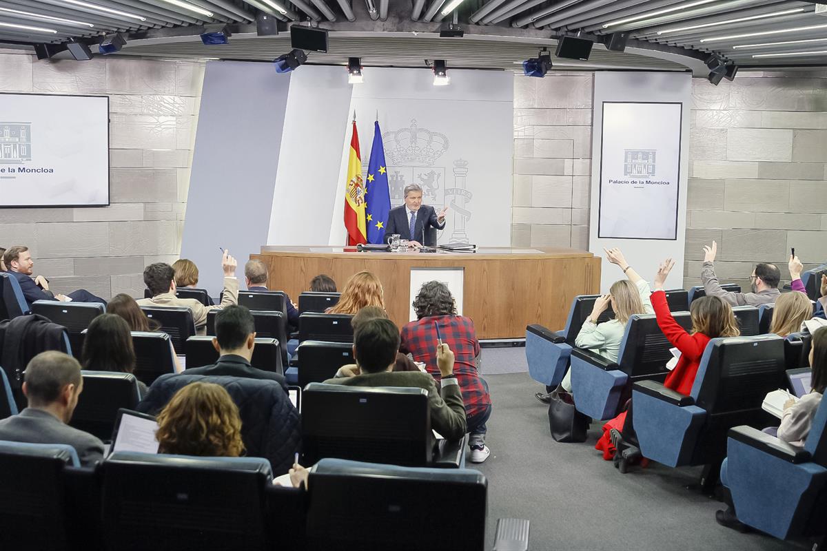 23/02/2018. Consejo de Ministros: Méndez de Vigo. El ministro de Educación, Cultura y Deporte y portavoz del Gobierno, Íñigo Méndez de Vigo,...