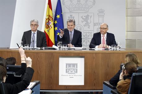 23/03/2018. Consejo de Ministros: Méndez de Vigo, Dastis y Montoro. El ministro de Educación, Cultura y Deporte y portavoz del Gobierno, Íñi...