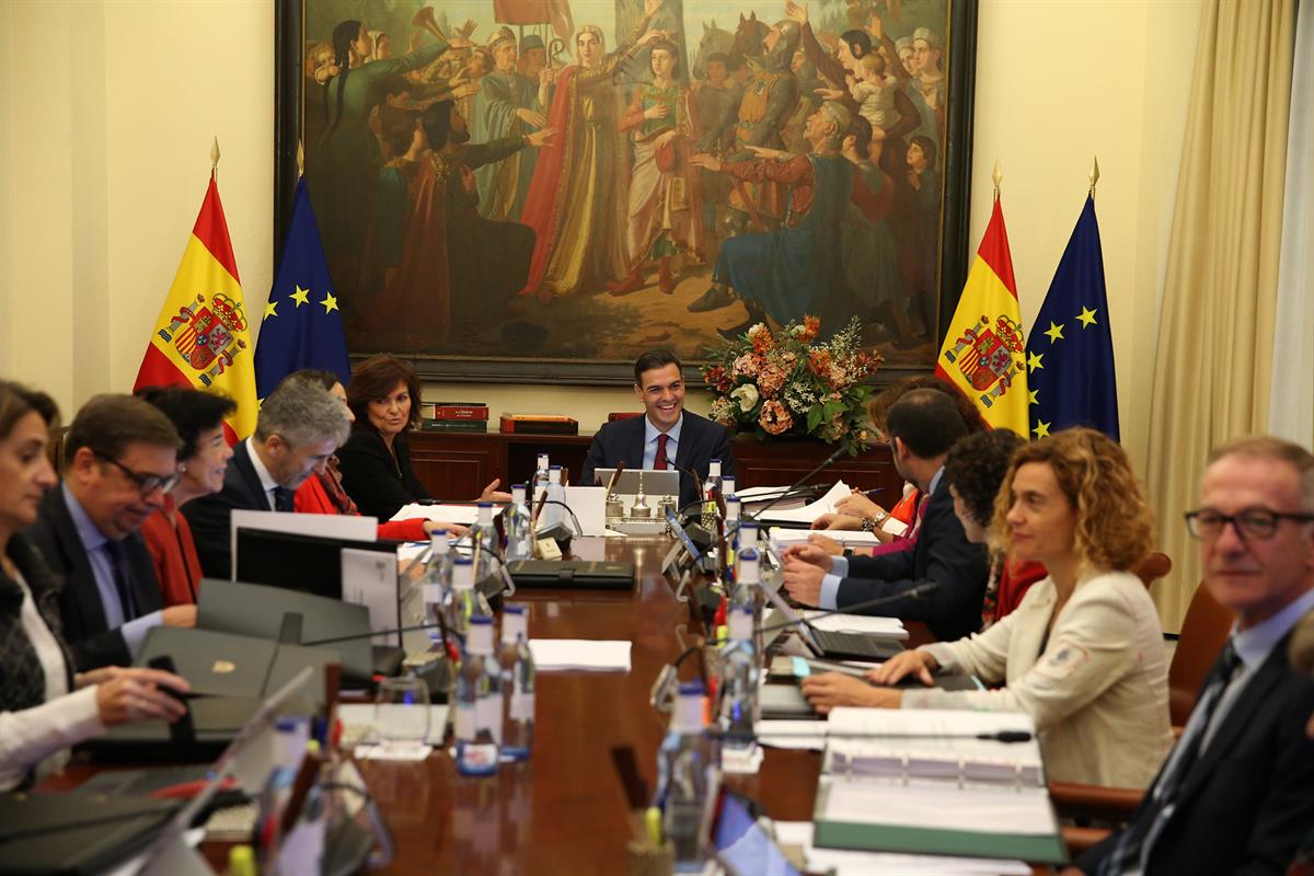 26/10/2018. Consejo de Ministros en Sevilla. El presidente del Gobierno, Pedro Sánchez, preside la reunión del Consejo Ministros.