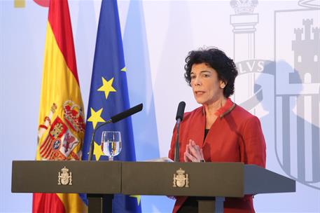 26/10/2018. Consejo de Ministros en Sevilla. La ministra de Educación y Formación Profesional y portavoz del Gobierno, Isabel Celaá, durante...