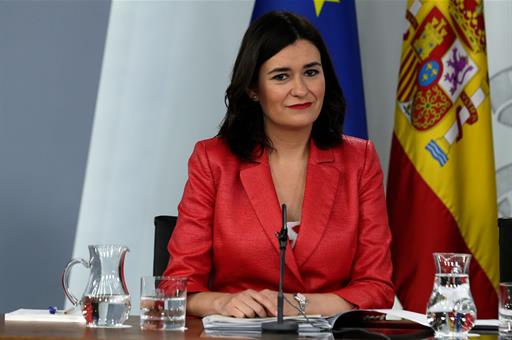 Carmen Montón durante la rueda de prensa posterior al Consejo de Ministros
