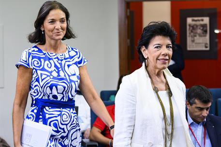 6/09/2019. Consejo de Ministros: Celaá y Reyes Maroto. La ministra de Educación y Formación Profesional y portavoz del Gobierno en funciones...
