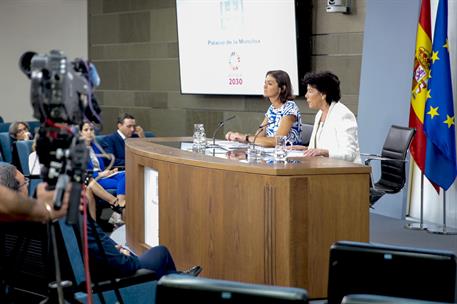 6/09/2019. Consejo de Ministros: Celaá y Reyes Maroto. La ministra de Educación y Formación Profesional y portavoz del Gobierno en funciones...