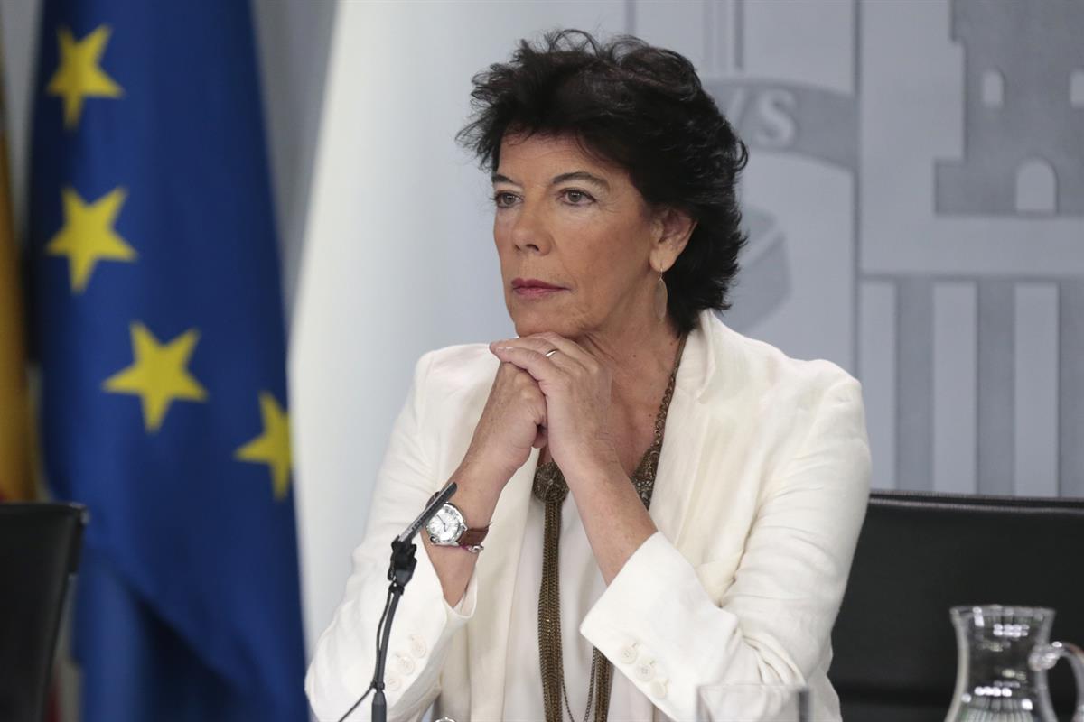 6/09/2019. Consejo de Ministros: Celaá y Reyes Maroto. La ministra de Educación y Formación Profesional y portavoz del Gobierno en funciones...