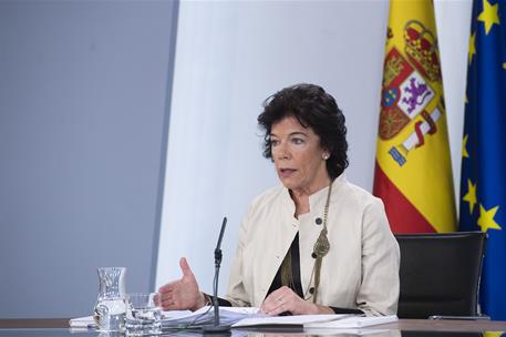 12/07/2019. Consejo de Ministros: Celaá. La ministra de Educación y Formación Profesional y portavoz del Gobierno en funciones, Isabel Celaá...