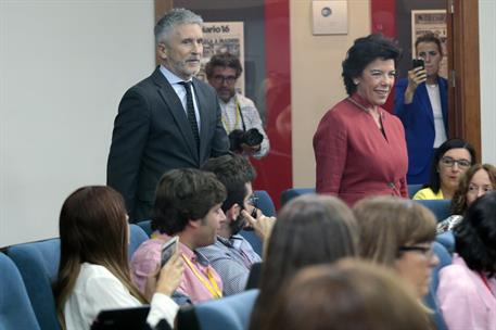 13/09/2019. Consejo de Ministros: Celaá y Marlaska. La ministra de Educación y Formación Profesional y portavoz del Gobierno en funciones, I...