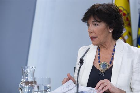 14/06/2019. Consejo de Ministros: Celaá. La ministra de Educación y Formación Profesional y portavoz del Gobierno en funciones, Isabel Celaá...