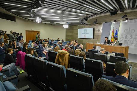 15/11/2019. Consejo de Ministros: Celaá y Valerio. La ministra de Educación y Formación Profesional y portavoz del Gobierno en funciones, Is...