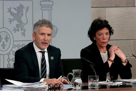 Fernando Grande-Marlaska e Isabel Celaá