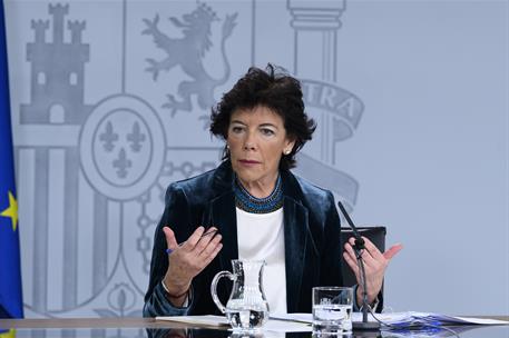 18/10/2019. Consejo de Ministros: Celaá. La ministra de Educación y Formación Profesional y portavoz del Gobierno en funciones, Isabel Celaá...