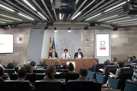 20/09/2019. Consejo de Ministros: Celaá, Planas y Marlaska. La ministra de Educación y Formación Profesional y portavoz del Gobierno en func...