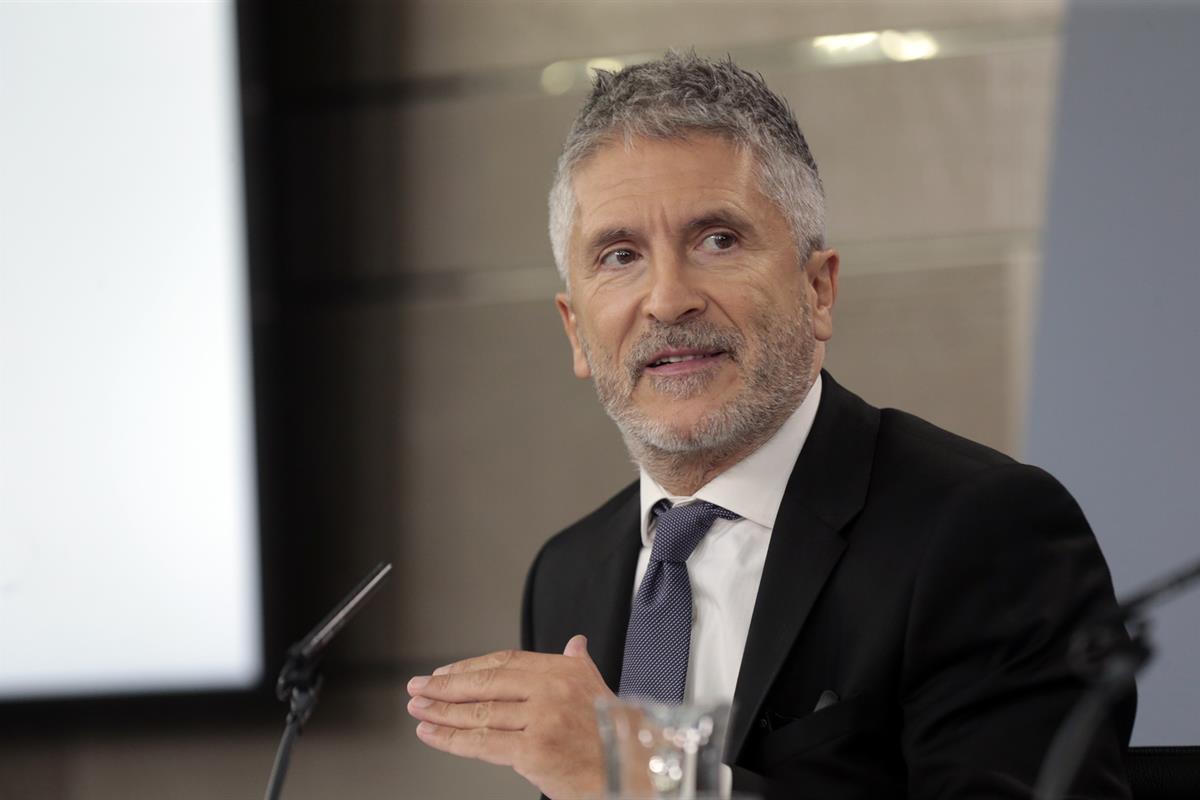 20/09/2019. Consejo de Ministros: Celaá, Grande-Marlaska y Planas. El ministro del Interior en funciones, Fernando Grande-Marlaska, durante ...