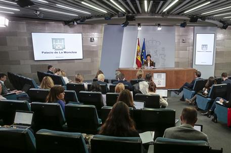 20/12/2019. Isabel Celaá durante la rueda de prensa del Consejo de Ministros. La ministra de Educación y Formación Profesional y portavoz de...