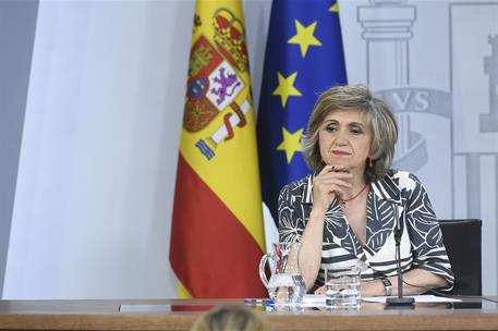 21/06/2019. Consejo de Ministros: Celaá y Carcedo. La ministra de Sanidad, Consumo y Bienestar Social en funciones, María Luisa Carcedo, dur...