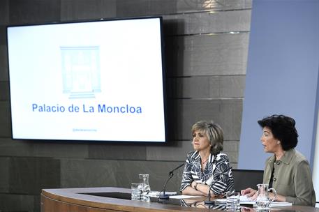 21/06/2019. Consejo de Ministros: Celaá y Carcedo. La ministra de Educación y Formación Profesional y portavoz del Gobierno en funciones, Is...