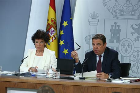 23/08/2019. Consejo de Ministros: Celaá y Planas. La ministra de Educación y Formación Profesional y portavoz del Gobierno en funciones, Isa...