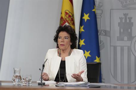 28/06/2019. Consejo de Ministros: Celaá. La ministra de Educación y Formación Profesional y portavoz del Gobierno en funciones, Isabel Celaá...