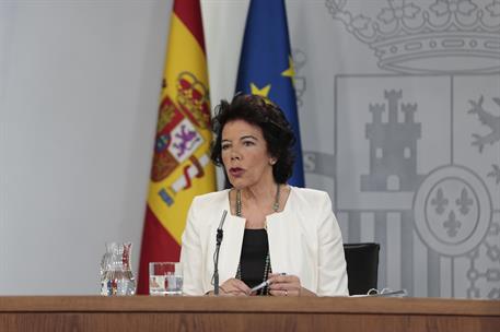 28/06/2019. Consejo de Ministros: Celaá. La ministra de Educación y Formación Profesional y portavoz del Gobierno en funciones, Isabel Celaá...