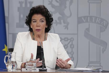 28/06/2019. Consejo de Ministros: Celaá. La ministra de Educación y Formación Profesional y portavoz del Gobierno en funciones, Isabel Celaá...