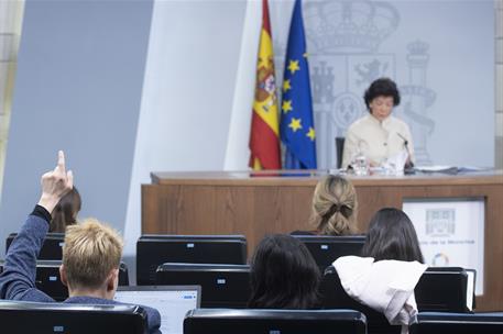 10/05/2019. Consejo de Ministros: Celaá. La ministra de Educación y Formación Profesional y portavoz del Gobierno en funciones, Isabel Celaá...