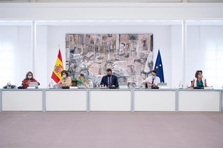1/09/2020. Consejo de Ministros. El jefe del Ejecutivo, Pedro Sánchez, preside la reunión del Consejo de Ministros en La Moncloa.