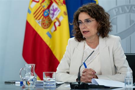 1/09/2020. Consejo de Ministros: María Jesús Montero. La ministra de Hacienda y portavoz del Gobierno, María Jesús Montero, durante su inter...