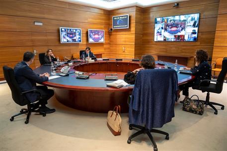 5/06/2020. Consejo de Ministros: Montero e Illa. El jefe del Ejecutivo, Pedro Sánchez, preside la reunión del Consejo de Ministros.