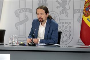 El vicepresidente segundo del Gobierno y ministro de Derechos Sociales y Agenda 2030, Pablo Iglesias