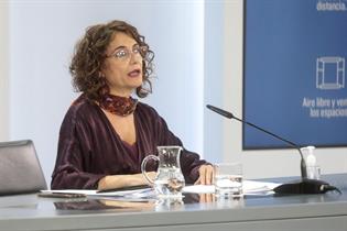 María Jesús Montero durante la rueda de prensa posterior al Consejo de Ministros