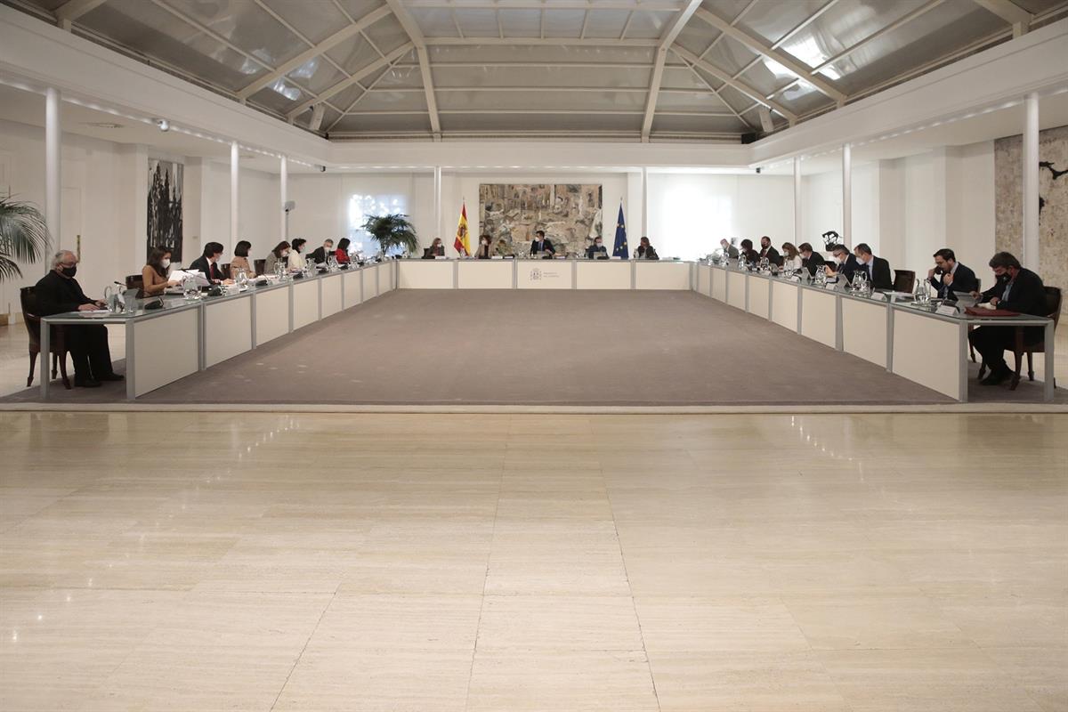 9/12/2020. Reunión del Consejo de Ministros. El presidente del Gobierno, Pedro Sánchez, preside la reunión del Consejo de Ministros.