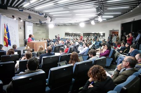 11/02/2020. Consejo de Ministros: María Jesús Montero y Nadia Calviño. La ministra de Hacienda y portavoz del Gobierno, María Jesús Montero,...