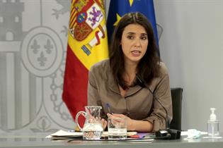 La ministra de Igualdad, Irene Montero