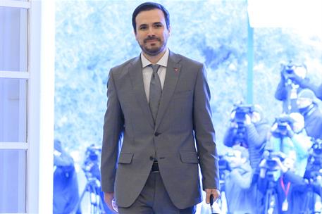 14/01/2020. Alberto Garzón, ministro de Consumo. El ministro de Consumo, Alberto Garzón, entra en el edificio donde se celebra el Consejo de...