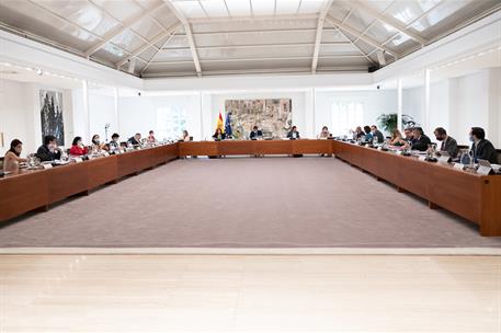 14/07/2020. Reunión del Consejo de Ministros. El presidente del Gobierno, Pedro Sánchez, preside la reunión del Consejo de Ministros.