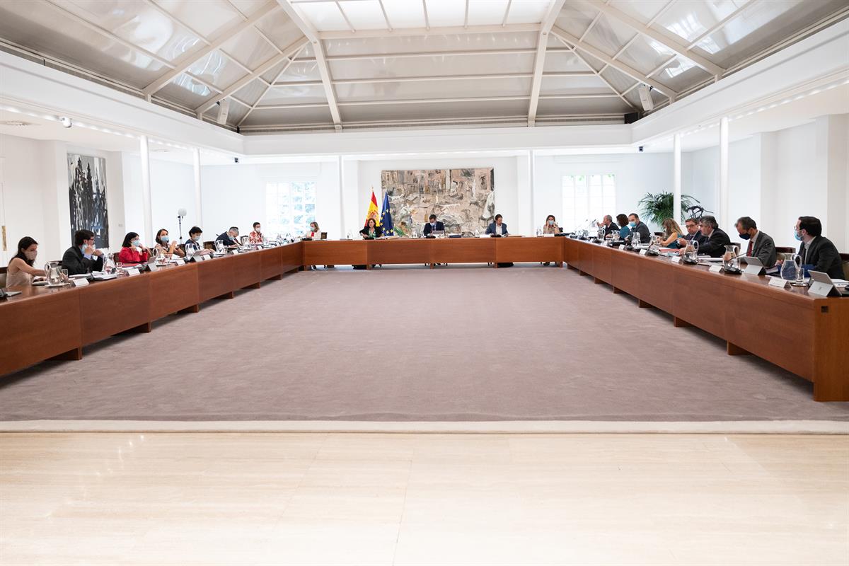 14/07/2020. Reunión del Consejo de Ministros. El presidente del Gobierno, Pedro Sánchez, preside la reunión del Consejo de Ministros.