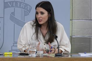 Irene Montero durante su comparecencia en la rueda de prensa posterior al Consejo de Ministros