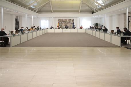 17/11/2020. Reunión del Consejo de Ministros. El presidente del Gobierno, Pedro Sánchez, preside la reunión del Consejo de Ministros.