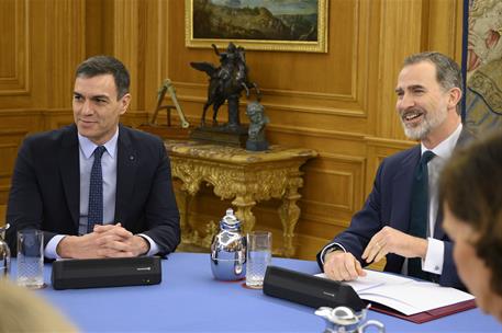 18/02/2020. Consejo de Ministros deliberativo presidido por S.M. el Rey. S.M. el Rey, Felipe VI, preside el Consejo de Ministros deliberativ...