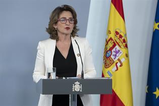 Teresa Ribera durante la rueda de prensa posterior al Consejo de Ministros