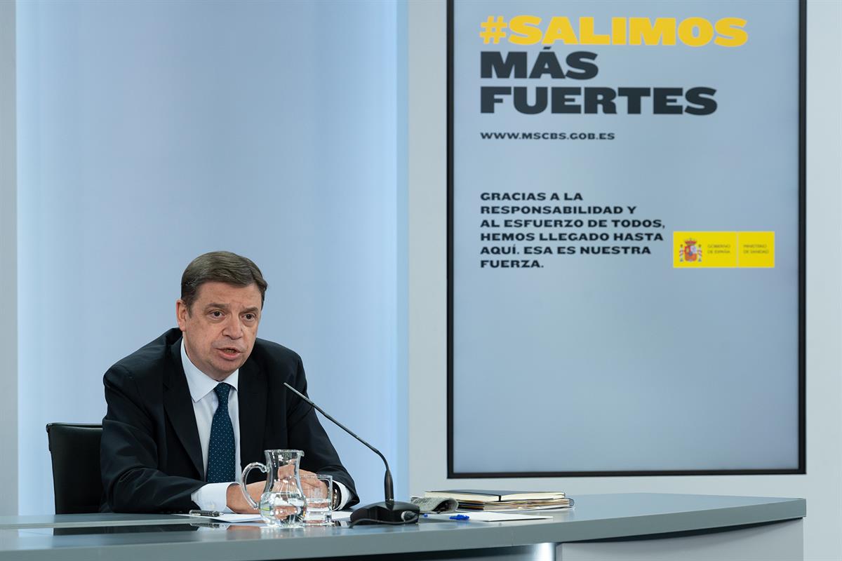 21/07/2020. Consejo de Ministros: Luis Planas. El ministro de Agricultura, Pesca y Alimentación, Luis Planas, durante su intervención en la ...