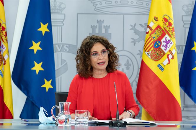 21/07/2020. Consejo de Ministros: María Jesús Montero. La ministra de Hacienda y portavoz del Gobierno, María Jesús Montero, durante su inte...