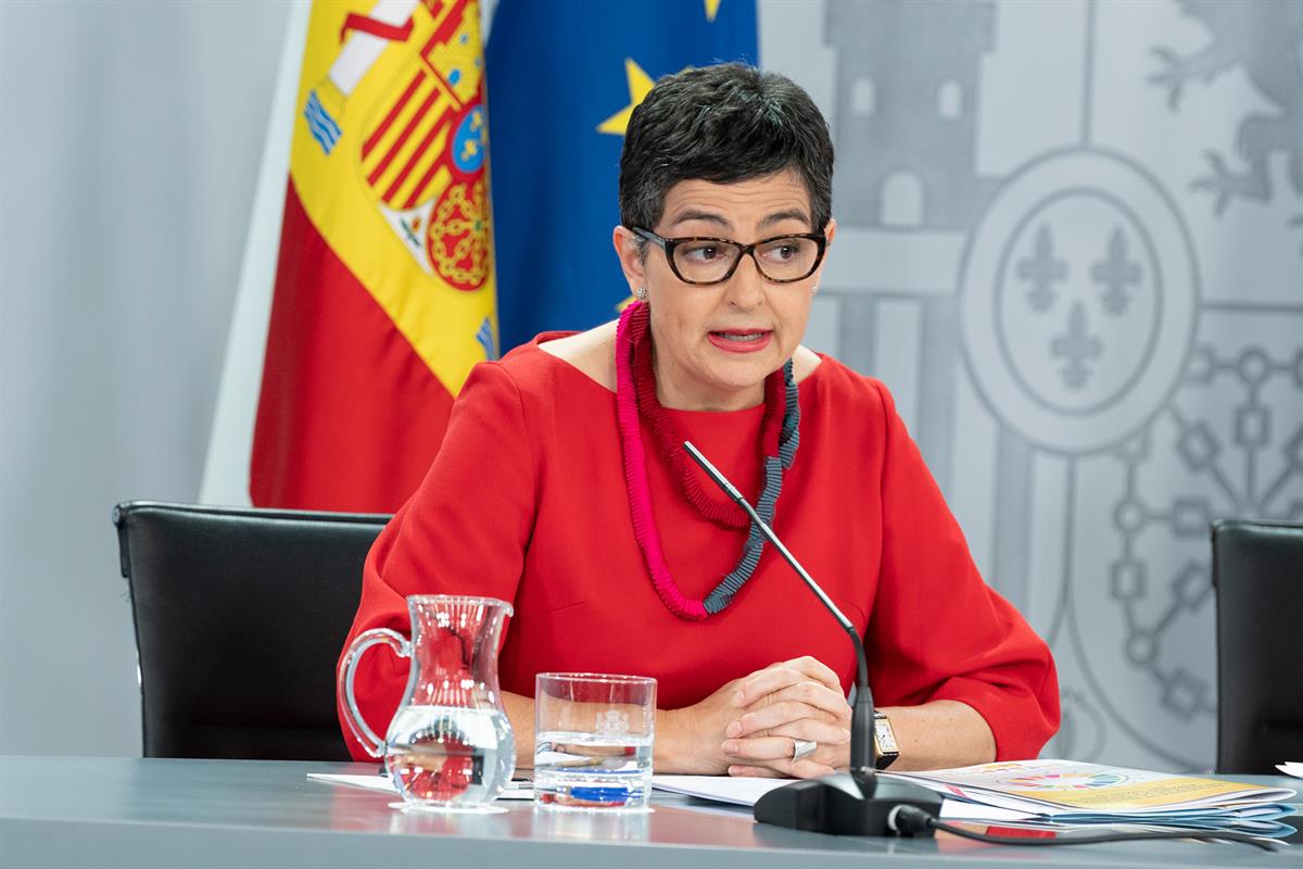 21/07/2020. Consejo de Ministros: Arancha González Laya. La ministra de Asuntos Exteriores, Unión Europea y Cooperación, Arancha González La...
